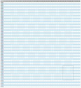 あまり糸活用のミニハンカチの編み図